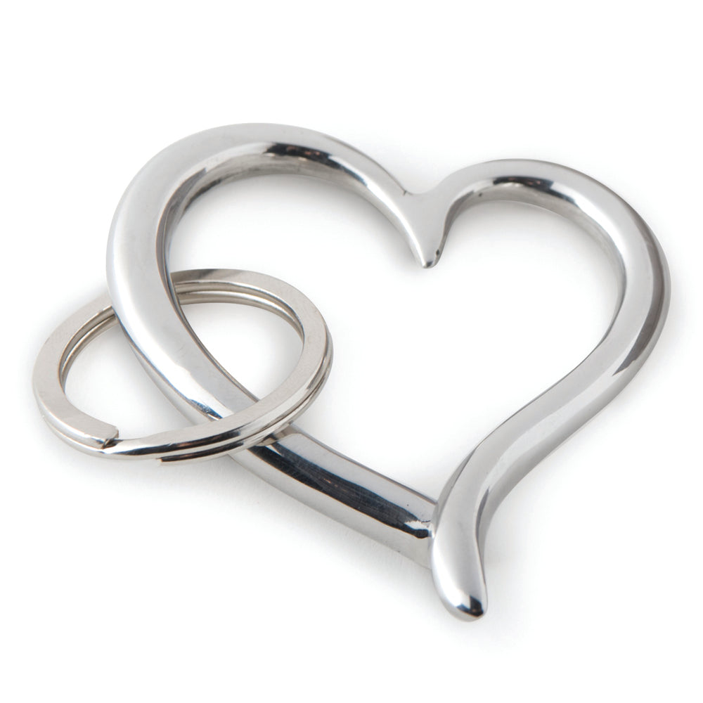 Elsa Peretti for Tiffany & Co. Sterling Silver Open Heart Key Ring with  Pouch | EBTH